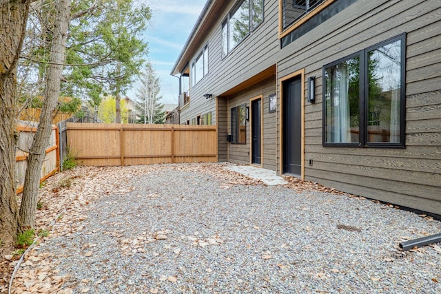 exterior space with fence