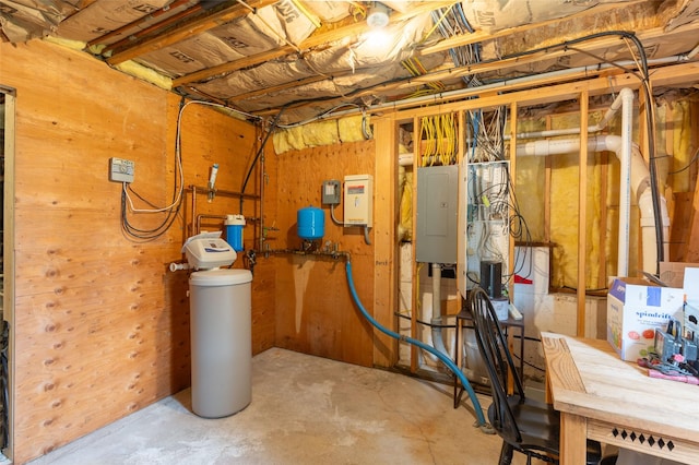 utility room with electric panel
