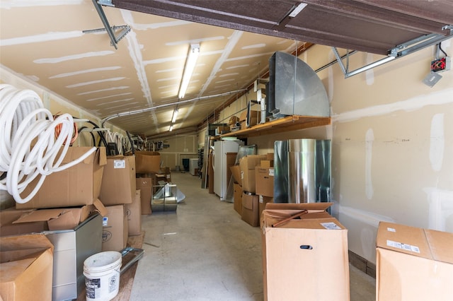 storage area with a garage