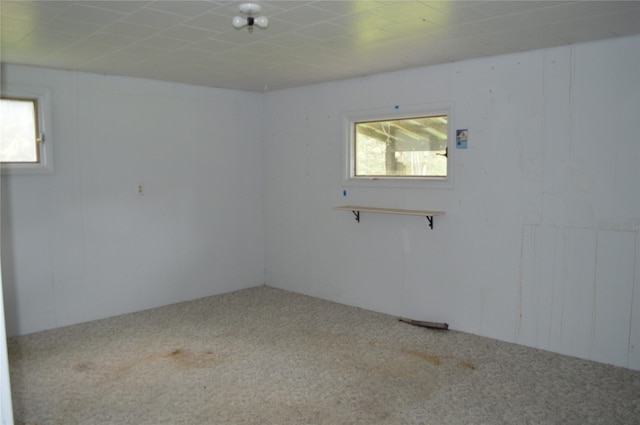 view of carpeted empty room