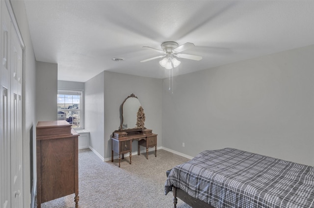 208 40th Ave NE, Great Falls, MT 59404 - carpeted bedroom featuring baseboards, ceiling fan, and visible vents