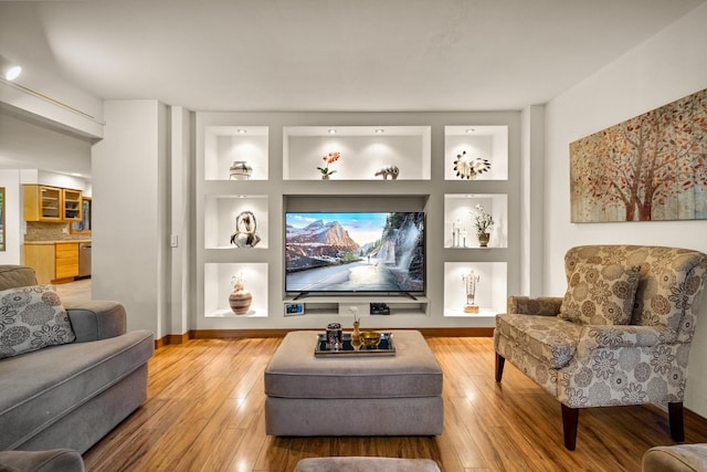 145 Little Mountain Ln, Whitefish, MT 59937 - living area with hardwood / wood-style floors