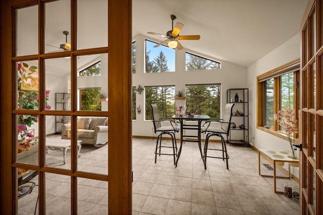 view of sunroom / solarium