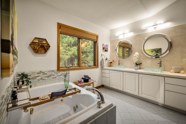 145 Little Mountain Ln, Whitefish, MT 59937 - full bath with double vanity and a whirlpool tub