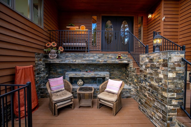 view of wooden terrace