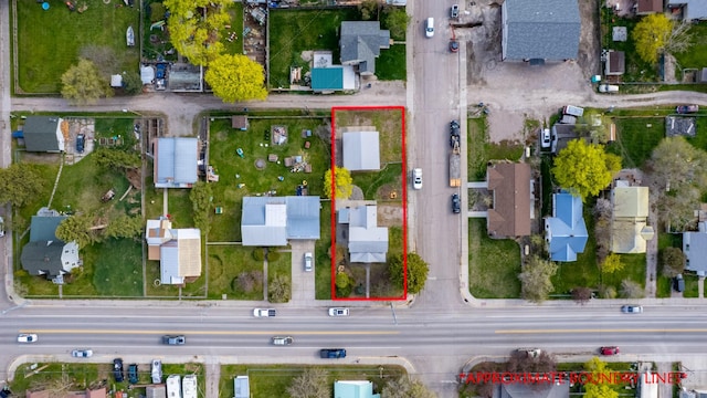 309 7th Ave W, Polson, MT 59860 - aerial view of residential area featuring property parcel outlined