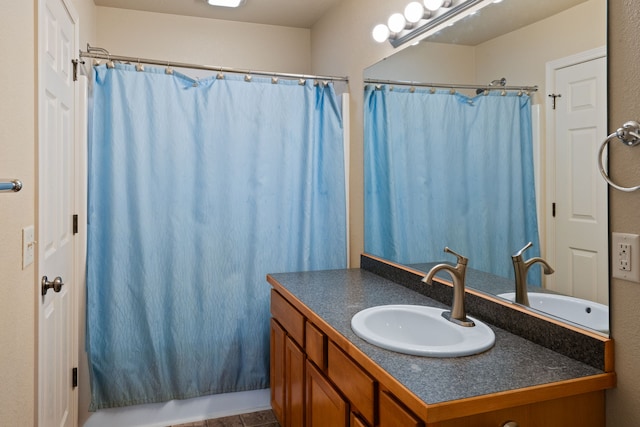 4217 Bordeaux Blvd, Missoula, MT 59808 - bathroom featuring a shower with shower curtain and vanity
