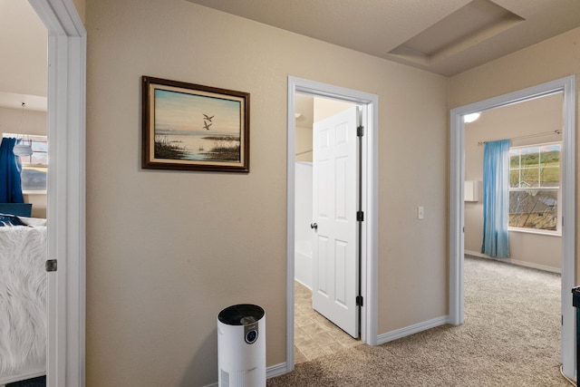 4217 Bordeaux Blvd, Missoula, MT 59808 - hallway featuring baseboards and light colored carpet