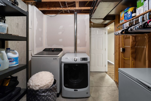 4217 Bordeaux Blvd, Missoula, MT 59808 - laundry room with washing machine and clothes dryer and laundry area