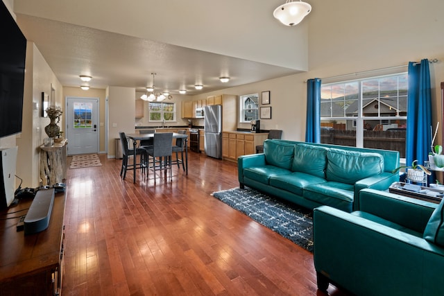 4217 Bordeaux Blvd, Missoula, MT 59808 - living room with an inviting chandelier and wood finished floors