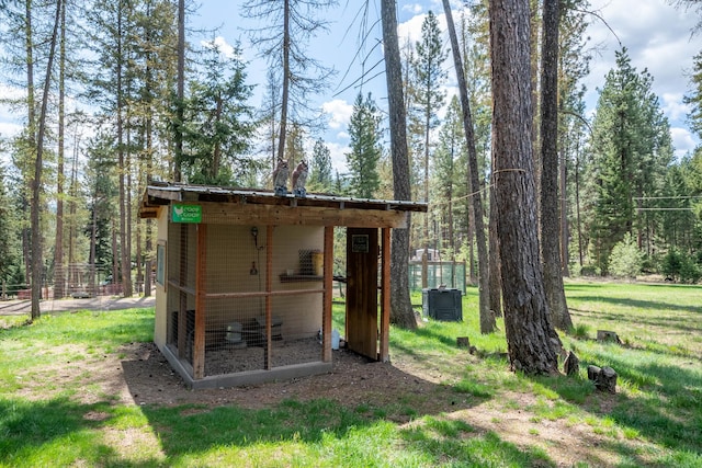 view of poultry coop