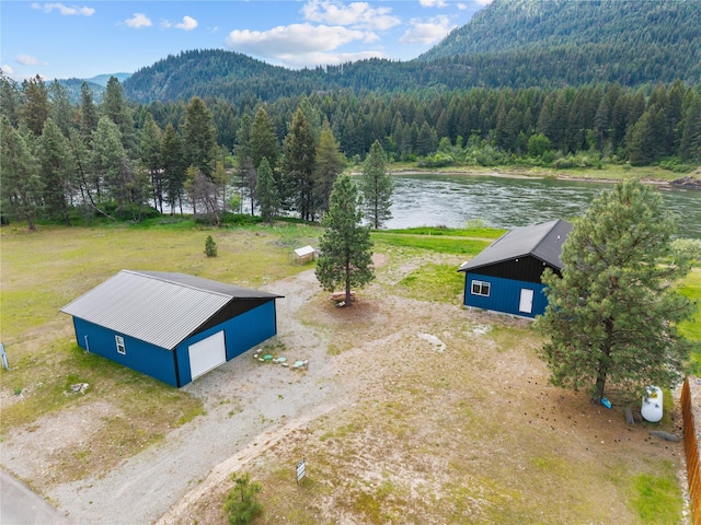 29 Shoreline Dr, Thompson Falls, MT 59873 - bird's eye view of a forest and a water and mountain view