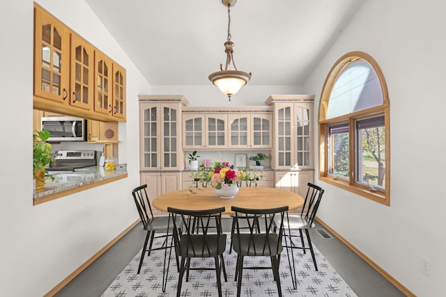 2301 Larkspur Ln, Great Falls, MT 59404 - dining space featuring baseboards and visible vents