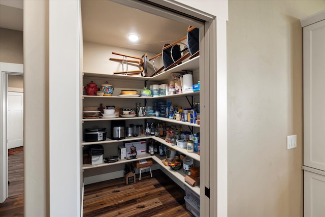 view of storage area