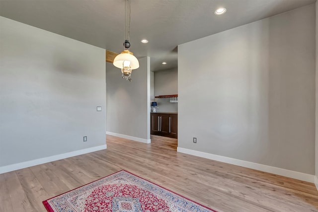 5010 Jeff Dr, Missoula, MT 59803 - unfurnished room with baseboards, recessed lighting, and light wood-style flooring