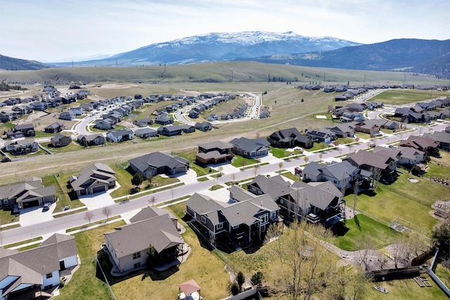 5010 Jeff Dr, Missoula, MT 59803 - bird's eye view featuring a mountain view and a residential view