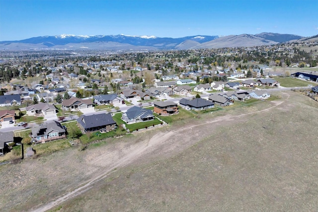 5010 Jeff Dr, Missoula, MT 59803 - drone / aerial view featuring a mountain view and a residential view