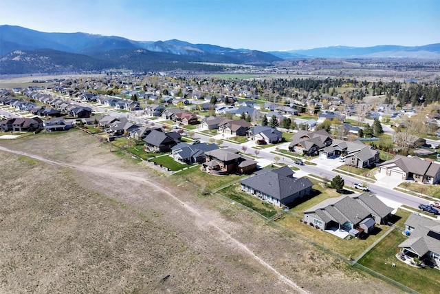 5010 Jeff Dr, Missoula, MT 59803 - birds eye view of property featuring a residential view and a mountain view