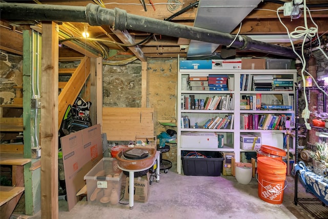 view of storage room