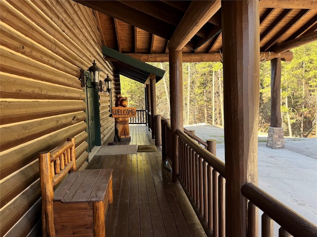 view of wooden terrace