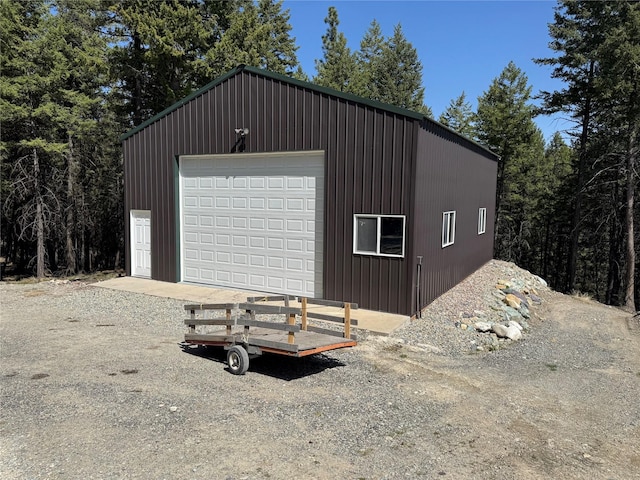view of outbuilding with an outbuilding
