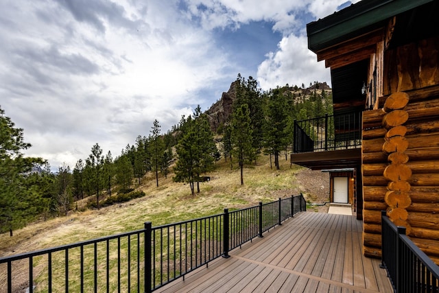 view of wooden terrace
