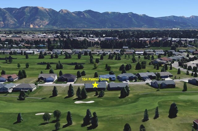 154 Palmer Dr, Kalispell, MT 59901 - view of community with a residential view, a mountain view, and golf course view