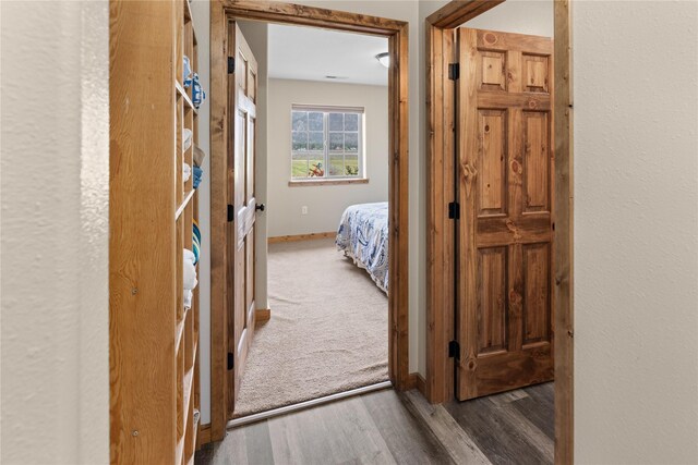 70 Moccasin Ln, Thompson Falls, MT 59873 - hallway featuring wood finished floors and baseboards