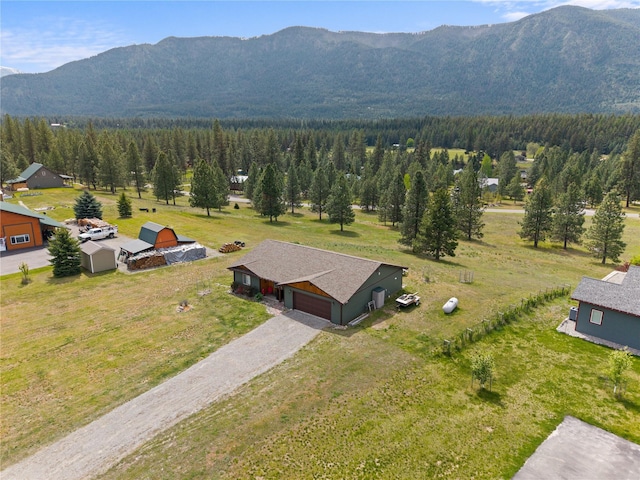 70 Moccasin Ln, Thompson Falls, MT 59873 - bird's eye view of a mountain backdrop and a forest