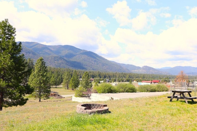 view of mountain feature