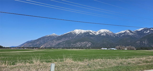 property view of mountains featuring a rural view