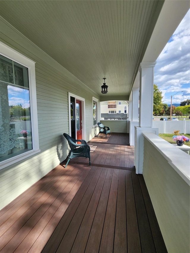 118 E Lincoln Blvd, Libby, MT 59923 - deck featuring covered porch