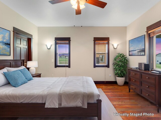 20 Windy Meadow Dr, Townsend, MT 59644 - empty room featuring baseboards, a ceiling fan, recessed lighting, and wood finished floors