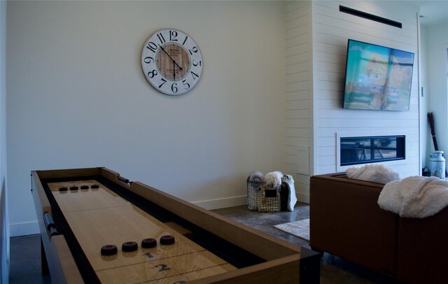 288 Costich Lake Rd, Eureka, MT 59917 - interior space featuring baseboards and a fireplace