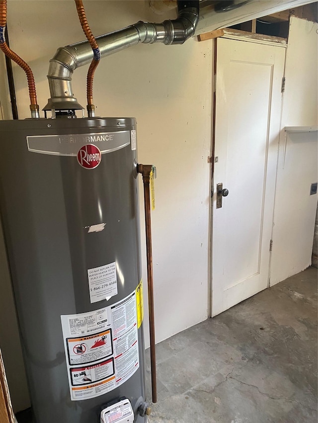 utilities with gas water heater