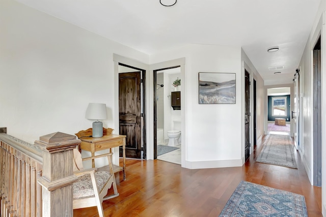 685 Hollibaugh Rd, Stevensville, MT 59870 - corridor with wood finished floors and baseboards
