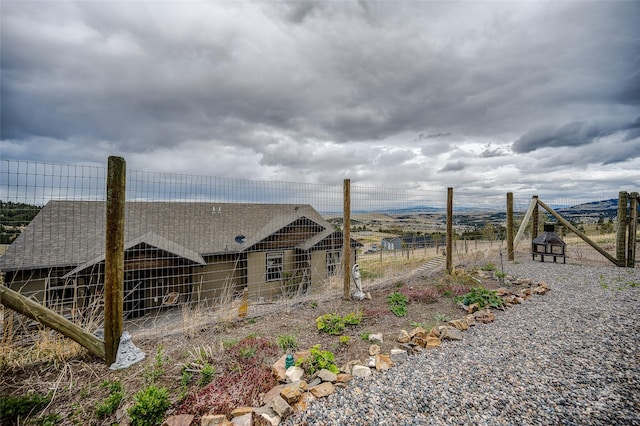 exterior space featuring fence