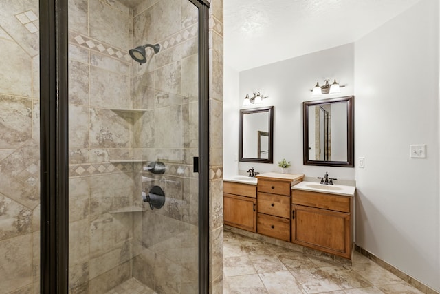 3201 12th St NE, Great Falls, MT 59404 - bathroom with a sink and a stall shower