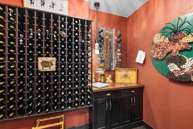 view of wine room