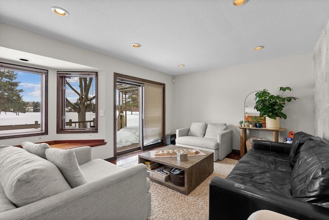 128 River View Dr, Kalispell, MT 59901 - living room featuring recessed lighting and light wood finished floors