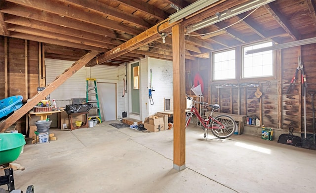 view of basement