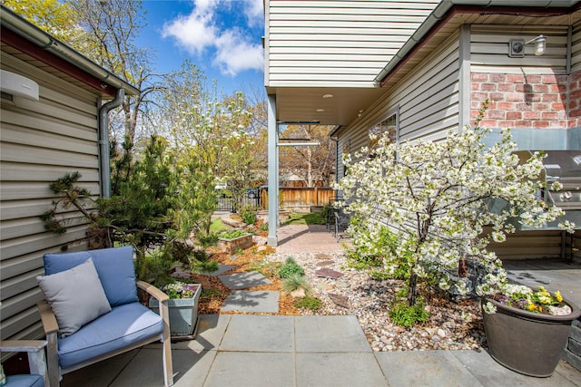 view of patio / terrace with fence