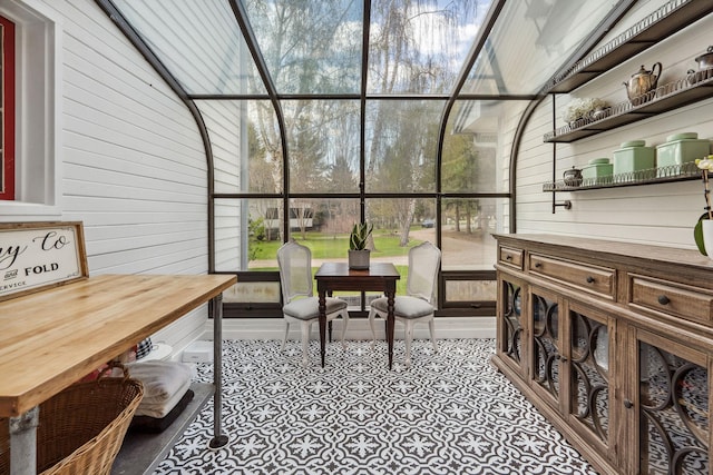 view of sunroom / solarium
