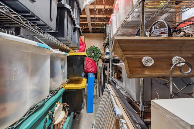 view of storage room