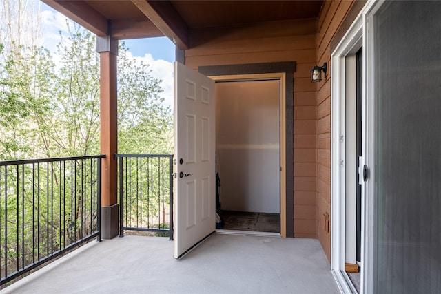 view of balcony