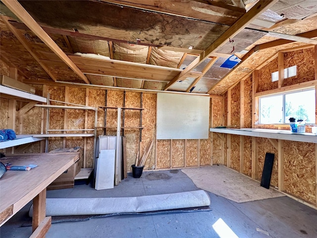 view of storage room