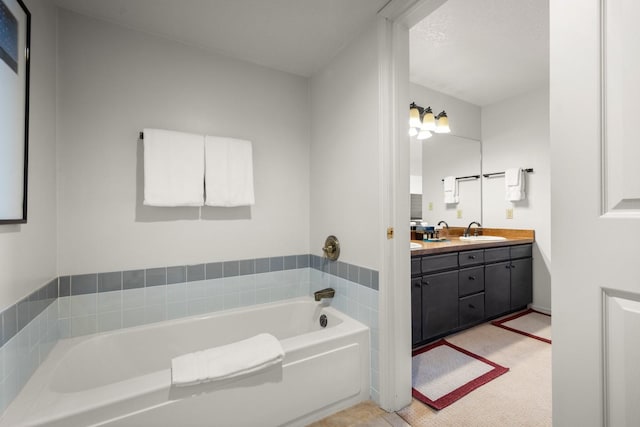 1400 Wisconsin Ave Unit 308, Whitefish, MT 59937 - bathroom with double vanity and a garden tub