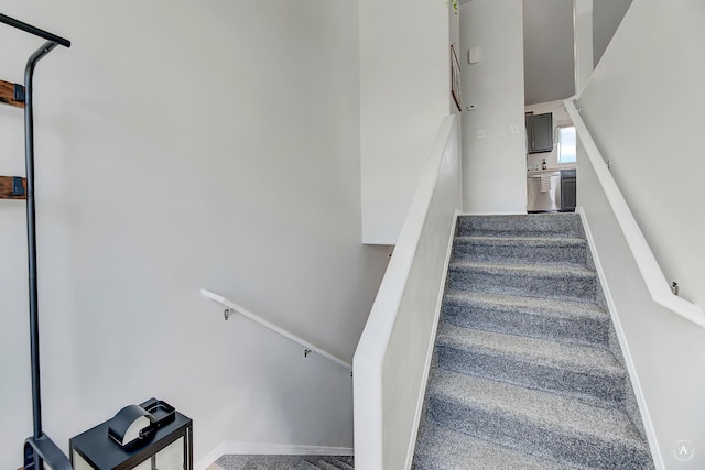 view of stairway