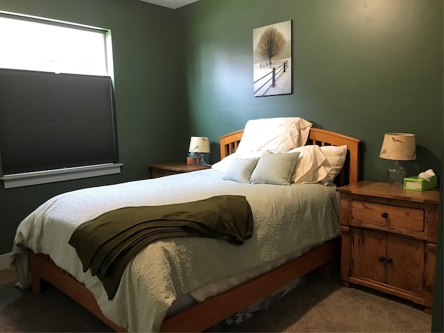 bedroom with carpet floors