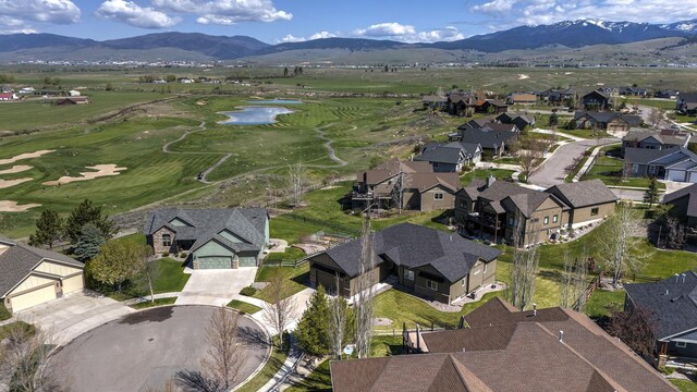 2626 Muirfield Ct, Missoula, MT 59808 - aerial view of property and surrounding area with nearby suburban area and a water and mountain view